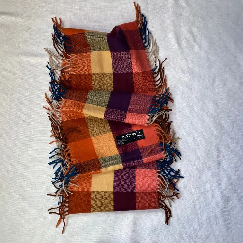 Cashmink fringed sides